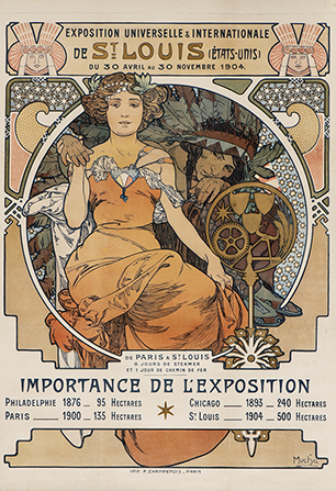 Amazon.co.jp: (1900年パリ万国博覧会におけるオーストリア)Alphonse Muchaアルフォンス・ミュシャ 印刷 ポスター  キャンバス ウォールアート 画像 絵画 現代 芸術 壁の絵 け ソファの背景絵画20x30inch(50x75cm) : ホーム＆キッチン
